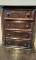 Antique 17th century kneeler with drawers in Tuscan walnut