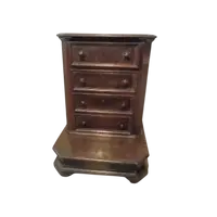 Antique 17th century kneeler with drawers in Tuscan walnut