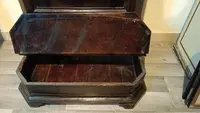 Antique 17th century kneeler with drawers in Tuscan walnut