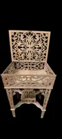 RARE WOODEN FRETWORK COFFEE TABLE COMPANY AMATI TORINO ANTIQUE