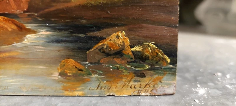 Finest and elegant oil painting on panel , Andrea Markò