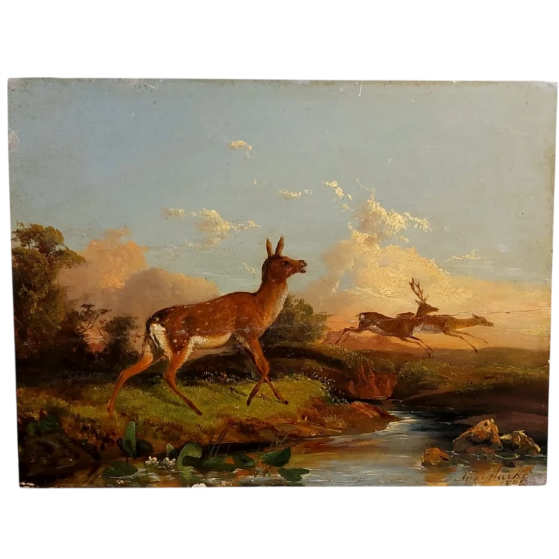 Finest and elegant oil painting on panel , Andrea Markò