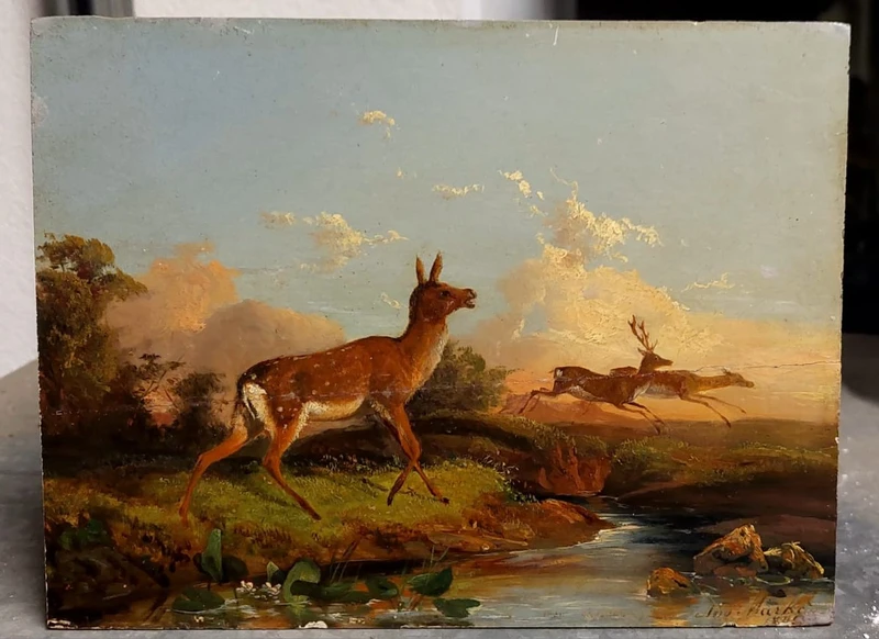 Finest and elegant oil painting on panel , Andrea Markò