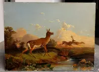 Finest and elegant oil painting on panel , Andrea Markò