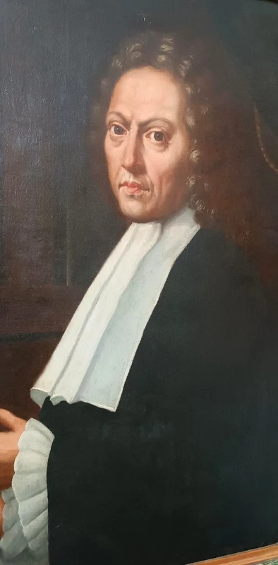 Antique painting portrait of magistrate late 17th early 18th century