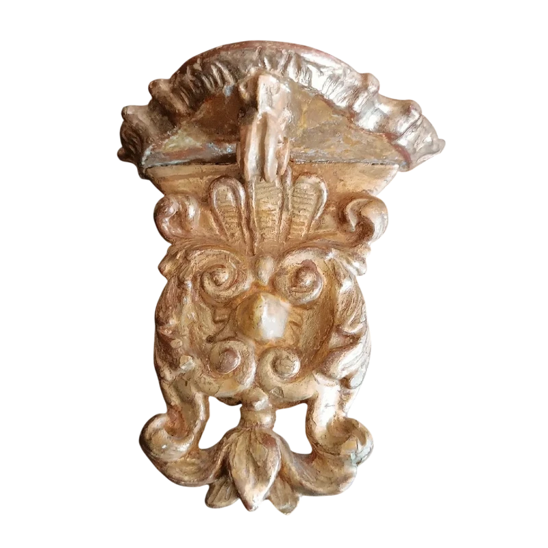 Petite étagère en bois doré Baroque 18ème siècle.0