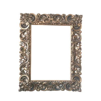 Large Antique lacquered and gilded frame Italy 19th century