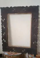 Large Antique lacquered and gilded frame Italy 19th century