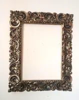 Large Antique lacquered and gilded frame Italy 19th century
