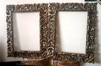 Large Antique lacquered and gilded frame Italy 19th century