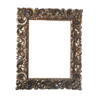 Large Antique lacquered and gilded frame Italy 19th century