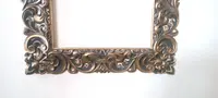 Large Antique lacquered and gilded frame Italy 19th century