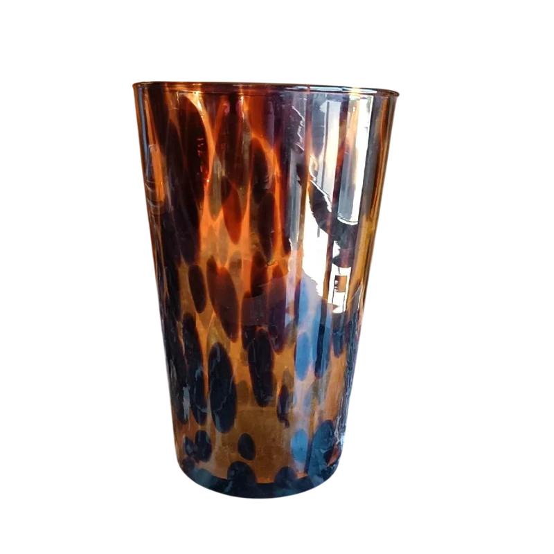 Vaso in vetro di Murano maculato, anni '70