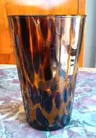 Vaso in vetro di Murano maculato, anni '70