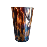 Vaso in vetro di Murano maculato, anni '70