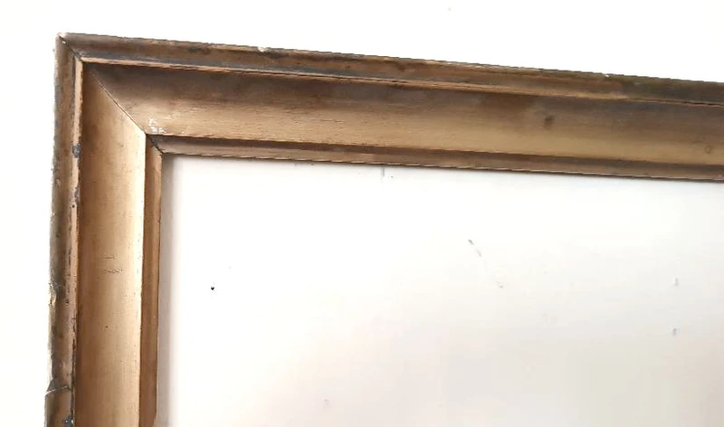 Cadre ancien en bois doré, première moitié du 19e siècle