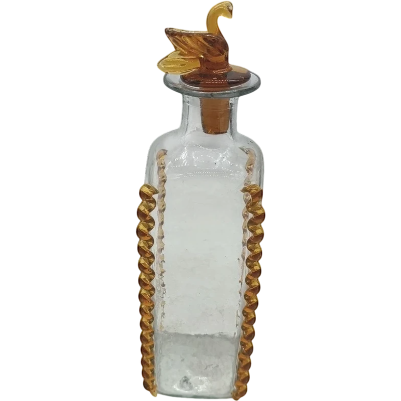 Bouteille en verre de Murano première moitié du 20e siècle