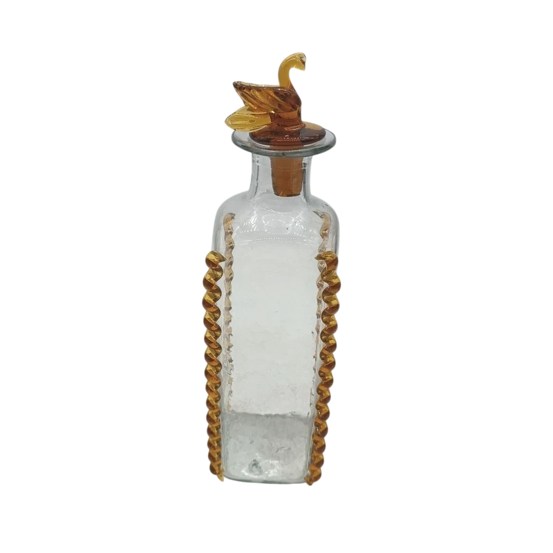 bottiglia vetro murano prima meta' del 900