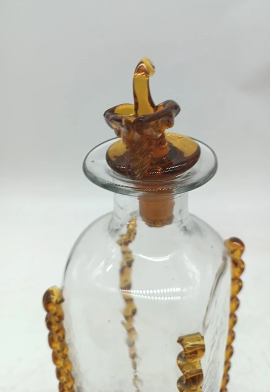 bottiglia vetro murano prima meta' del 900