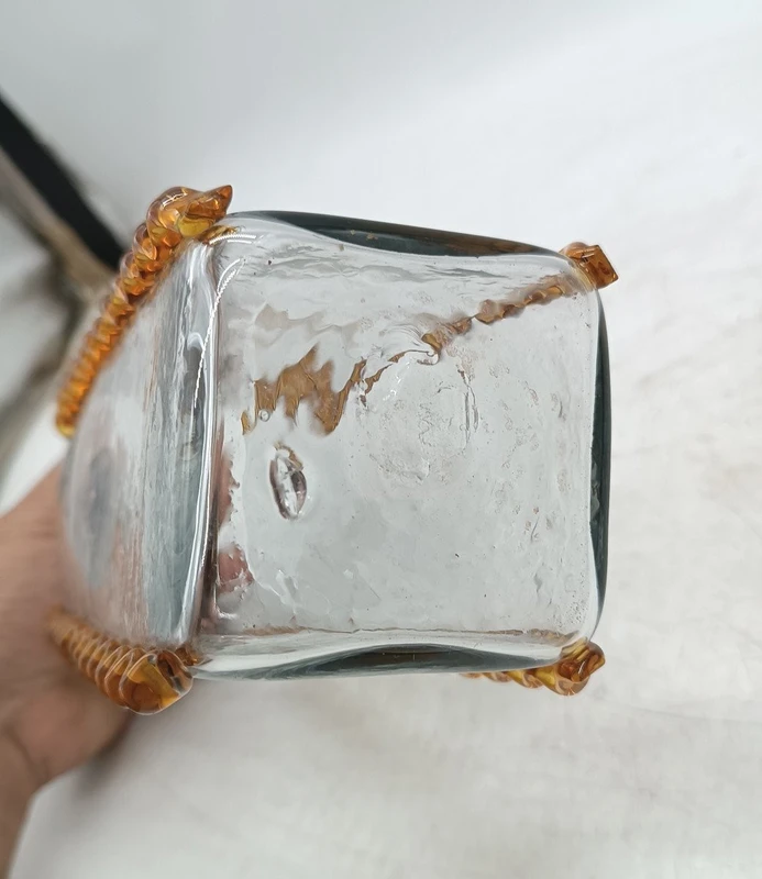 bottiglia vetro murano prima meta' del 900