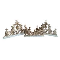 Antico trittico candelieri toscana XVIII secolo