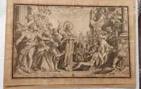 résurrection de lazare gravure christoforo bianco Rome 1597