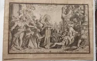 résurrection de lazare gravure christoforo bianco Rome 1597