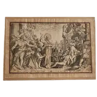 résurrection de lazare gravure christoforo bianco Rome 1597