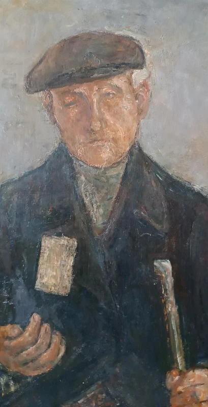 GRANDE HUILE SUR TABLE FERRUCCIO FERRI -1940 - "LE CIECO" PUBLIÉE