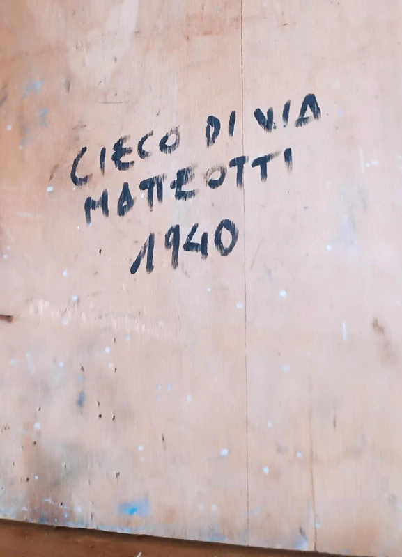 GRANDE HUILE SUR TABLE FERRUCCIO FERRI -1940 - "LE CIECO" PUBLIÉE