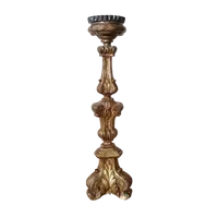 Bougeoir ancien Louis XIV en bois doré - 18e SIÈCLE