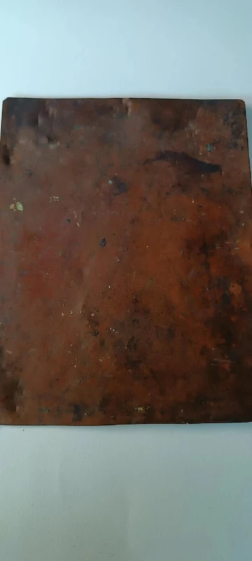 Peinture ancienne sur cuivre - 17e/18e siècle - Saint Charles Borromée 25 x 20 cm