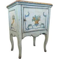 Table de chevet génoise laquée et peinte - Première moitié du XVIIIe siècle