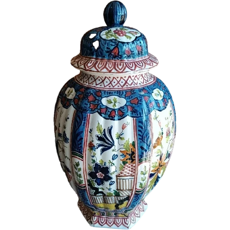VASE ANTIQUE EN POTERIE TERRAGLIA EUROPE XIX SIECLE