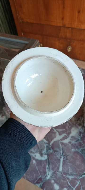 VASE ANTIQUE EN POTERIE TERRAGLIA EUROPE XIX SIECLE