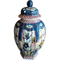 VASE ANTIQUE EN POTERIE TERRAGLIA EUROPE XIX SIECLE