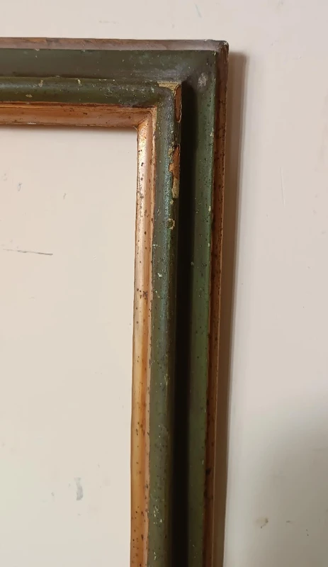 Cadre laqué toscan ancien 18e siècle