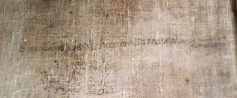 Antico dipinto olio su tela datato 1605 - Scuola Toscana-San Luigi Gonzaga-scuola del Manetti