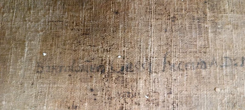 Antico dipinto olio su tela datato 1605 - Scuola Toscana-San Luigi Gonzaga-scuola del Manetti