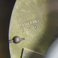 Antico orologio a pendolo Direttorio in bronzo dorato e marmo 18°secolo 