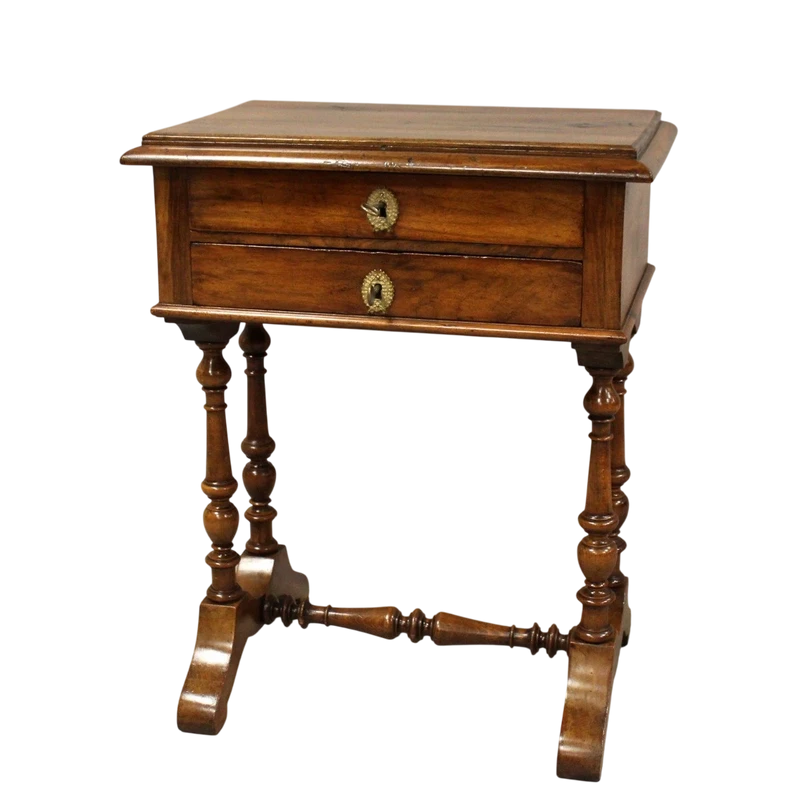 Antico tavolino in noce 19°secolo