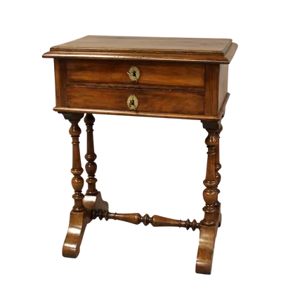 Antico tavolino in noce 19°secolo