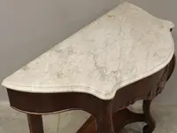 Console ancienne Louis Philippe en noyer 19ème siècle