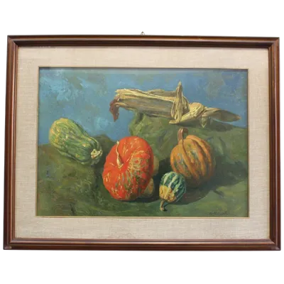 Oil still life painting - Walter Morselli