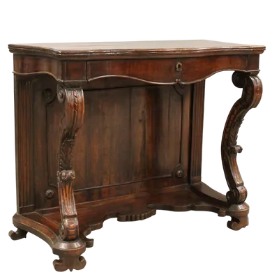 Antica console Carlo X in noce 19°secolo