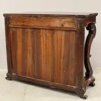 Antica console Carlo X in noce 19°secolo