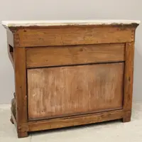 Console Charles X ancienne du 19ème siècle en acajou