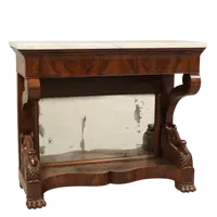 Console Charles X ancienne du 19ème siècle en acajou