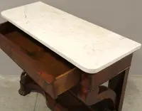 Console Charles X ancienne du 19ème siècle en acajou