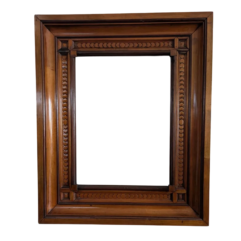 Carved cherry wood frame - Neo-Renaissance style, late 19th century